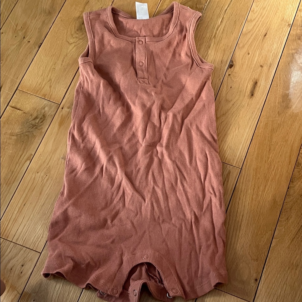 Sleeveless kids Rust Romper